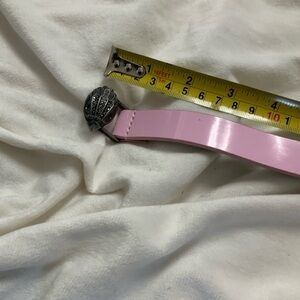 Pink Leather Women's Belt